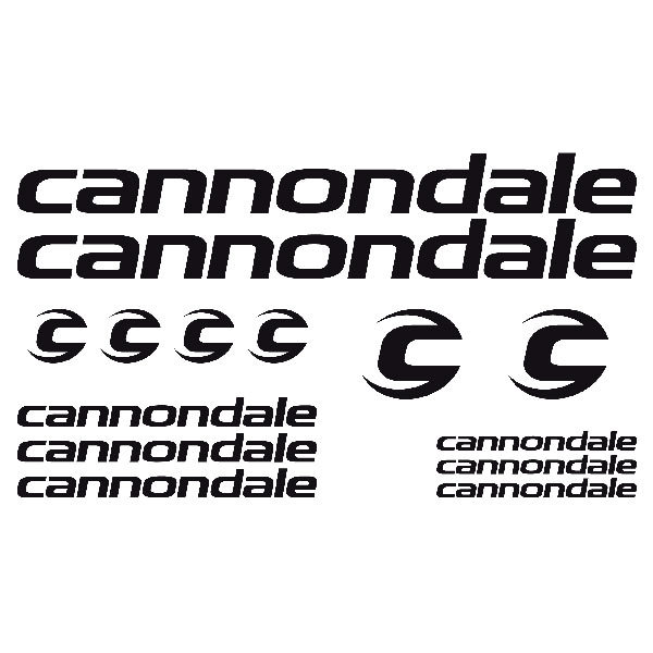 Car & Motorbike Stickers: Set 14X Bike MTB Cannondale Classic