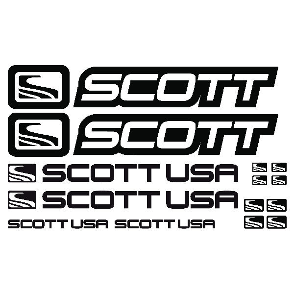 Car & Motorbike Stickers: Set 14X Bike MTB Scott Road