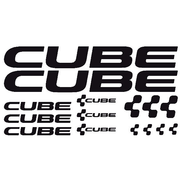 Car & Motorbike Stickers: Set 15X of decals Bike MTB Cube