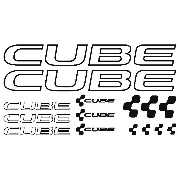 Car & Motorbike Stickers: Set 15X Bike MTB Cube Special