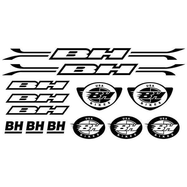 Car & Motorbike Stickers: Set 13X Bike MTB BH Classic