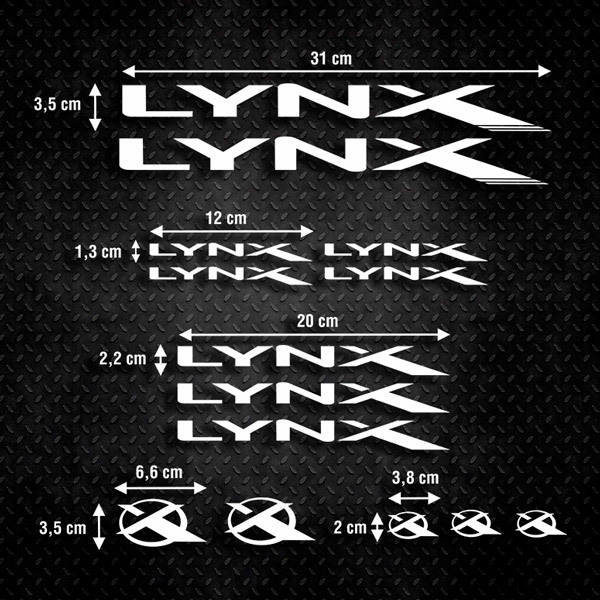 Car & Motorbike Stickers: Set 14X Bike MTB BH Lynx