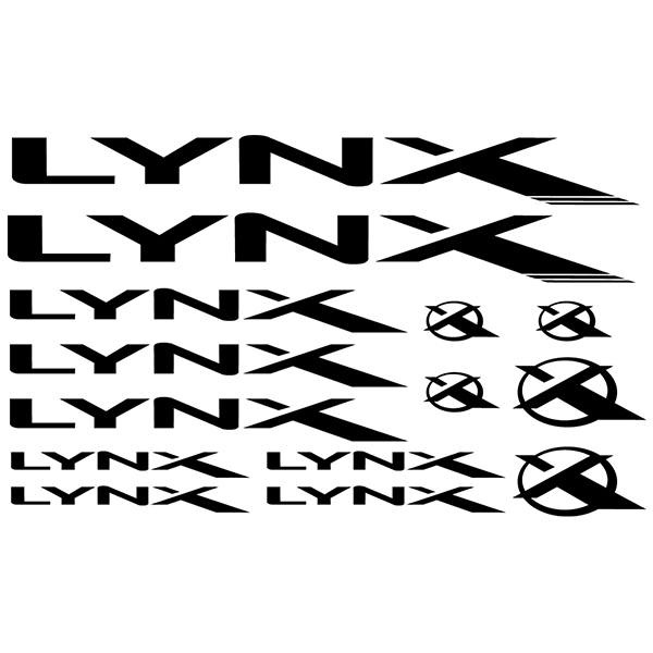 Car & Motorbike Stickers: Set 14X Bike MTB BH Lynx