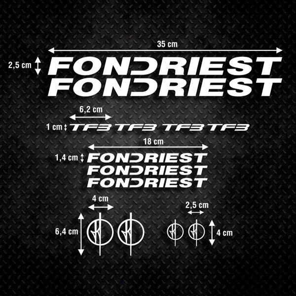 Car & Motorbike Stickers: Kit Bike Fondriest