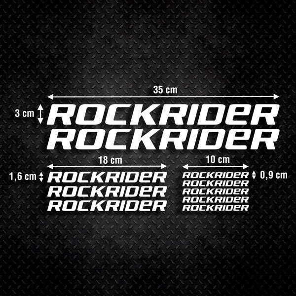 Car & Motorbike Stickers: Set 9X Bike MTB Rockrider 0