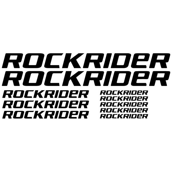 Car & Motorbike Stickers: Set 9X Bike MTB Rockrider