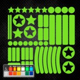 Car & Motorbike Stickers: Set 51X simple reflective forms 3