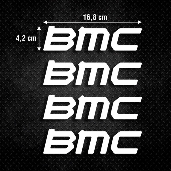 Car & Motorbike Stickers: Set 4X BMC model 0