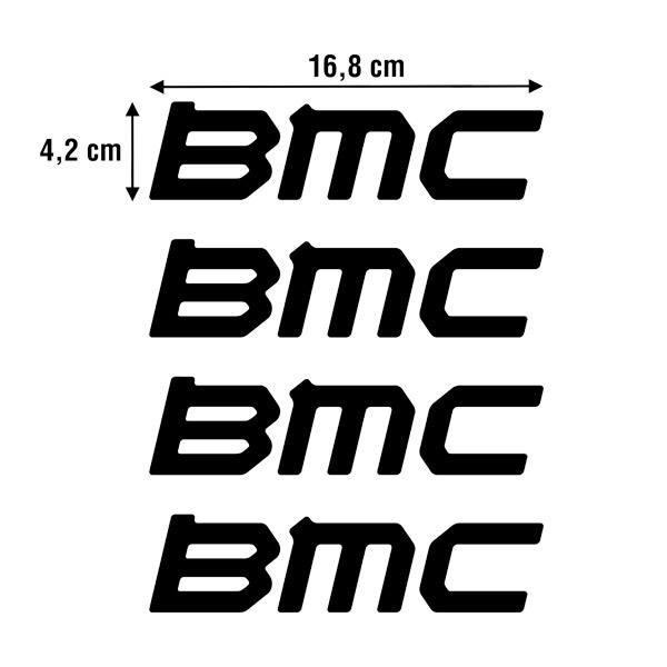 Car & Motorbike Stickers: Set 4X BMC model