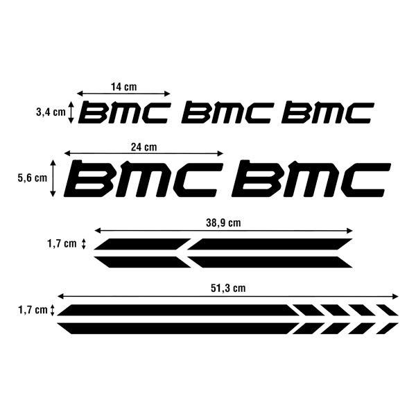 Car & Motorbike Stickers: Set 7X for BMC bike