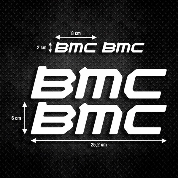 Car & Motorbike Stickers: Set 4X for bike BMC 0