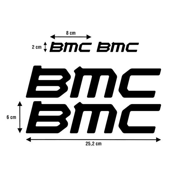 Car & Motorbike Stickers: Set 4X for bike BMC