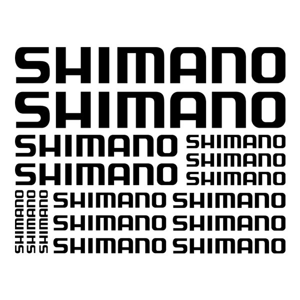 Car & Motorbike Stickers: Set 16X Shimano
