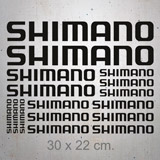 Car & Motorbike Stickers: Set 16X Shimano 2