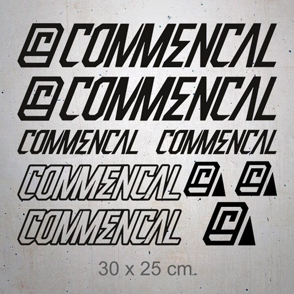 Car & Motorbike Stickers: Set 9X Commencal