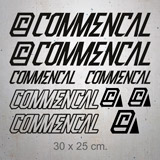 Car & Motorbike Stickers: Set 9X Commencal 2