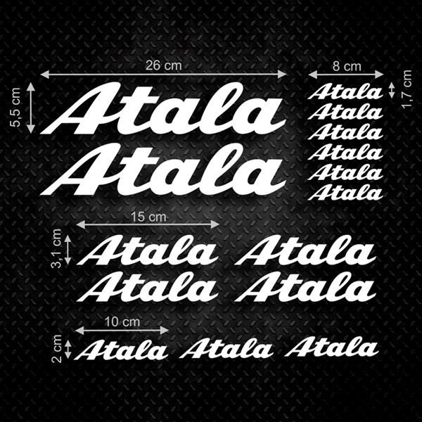 Car & Motorbike Stickers: Set 15X Atala 0