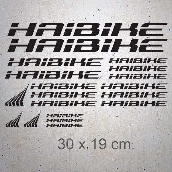 Car & Motorbike Stickers: Set 19X Haibike