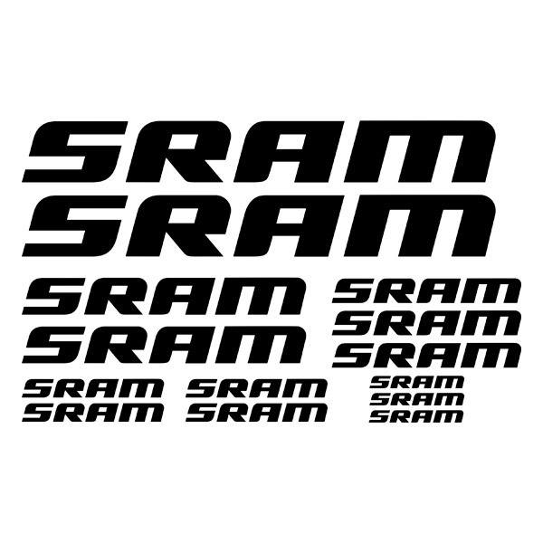 Car & Motorbike Stickers: Set 14X Sram