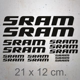 Car & Motorbike Stickers: Set 14X Sram 2