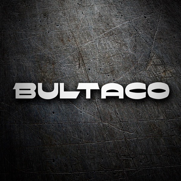 Car & Motorbike Stickers: Bultaco letters cut