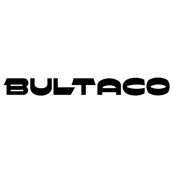 Car & Motorbike Stickers: Bultaco letters cut