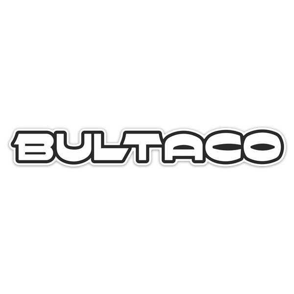 Car & Motorbike Stickers: Letters Bultaco printing