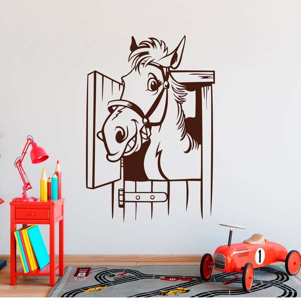 Stickers for Kids: Horse in the stable