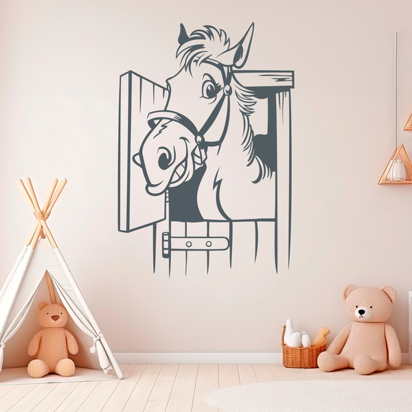 Stickers for Kids: Horse in the stable
