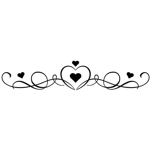 Wall Stickers: Headboard of Hearts