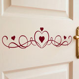 Wall Stickers: Headboard of Hearts 17