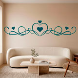 Wall Stickers: Headboard of Hearts 3