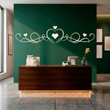 Wall Stickers: Headboard of Hearts 7