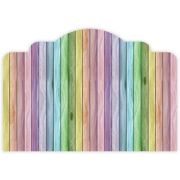 Wall Stickers: Rainbow Headboard