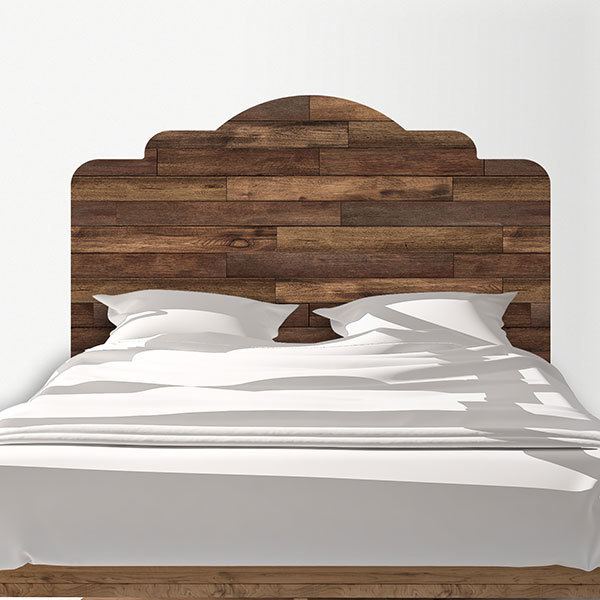 Bed Headboard Wall Sticker Wooden Muraldecal Com