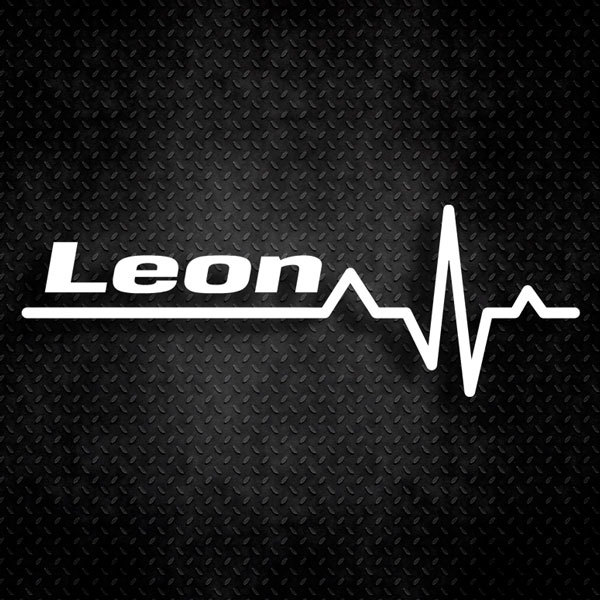 Car & Motorbike Stickers: Cardiogram Seat Leon