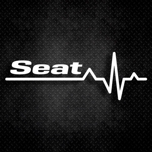 Car & Motorbike Stickers: Cardiogram Seat