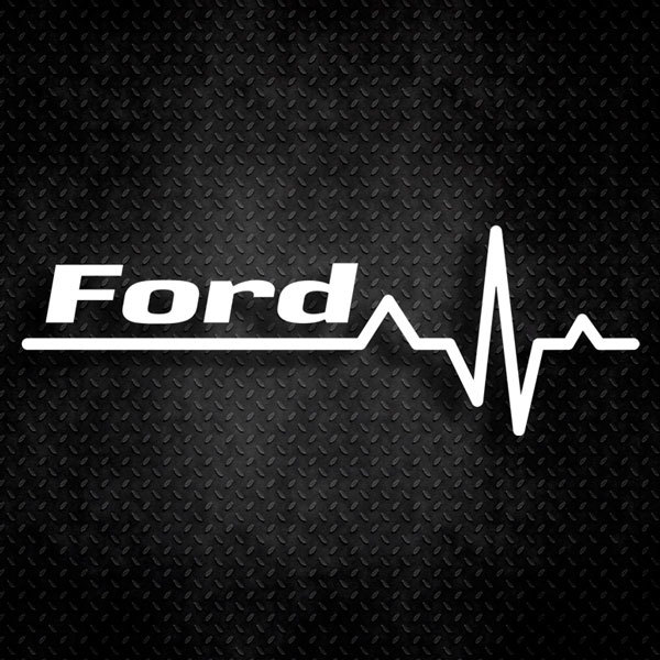 Car & Motorbike Stickers: Cardiogram Ford