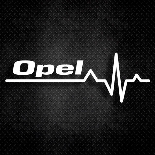 Car & Motorbike Stickers: Cardiogram Opel 0