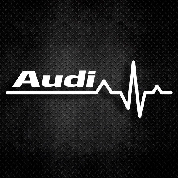 Car & Motorbike Stickers: Cardiogram Audi