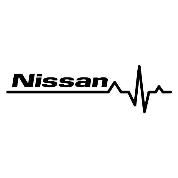 Car & Motorbike Stickers: Cardiogram Nissan