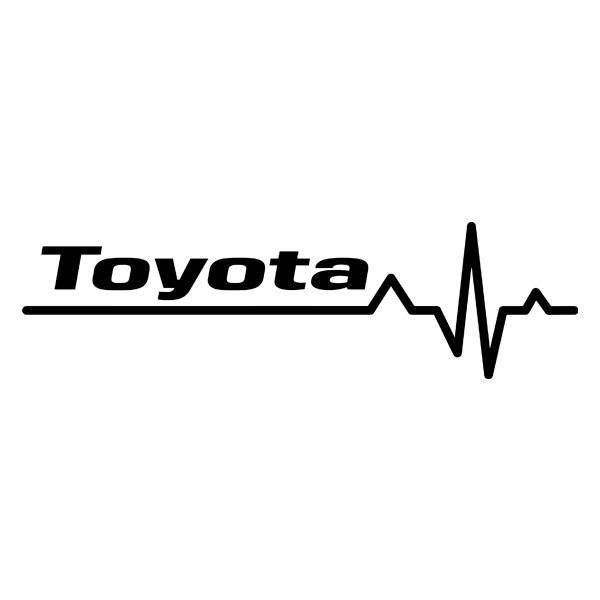 Car & Motorbike Stickers: Cardiogram Toyota