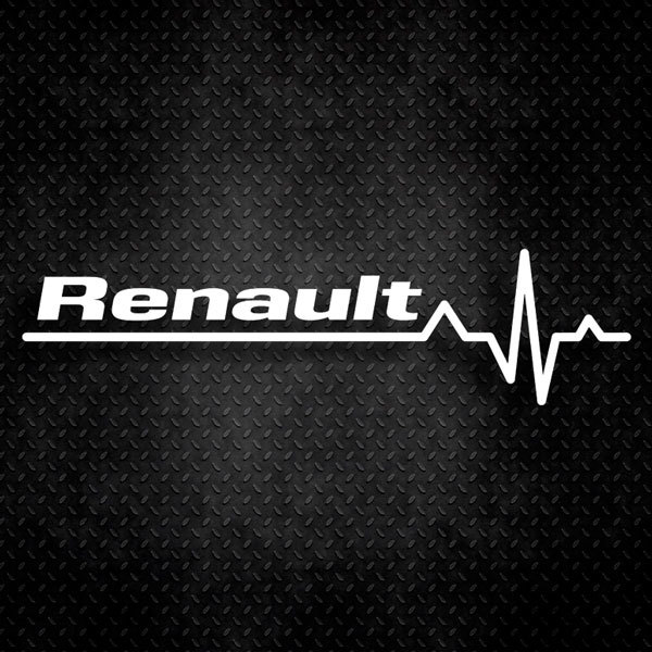 Car & Motorbike Stickers: Cardiogram Renault