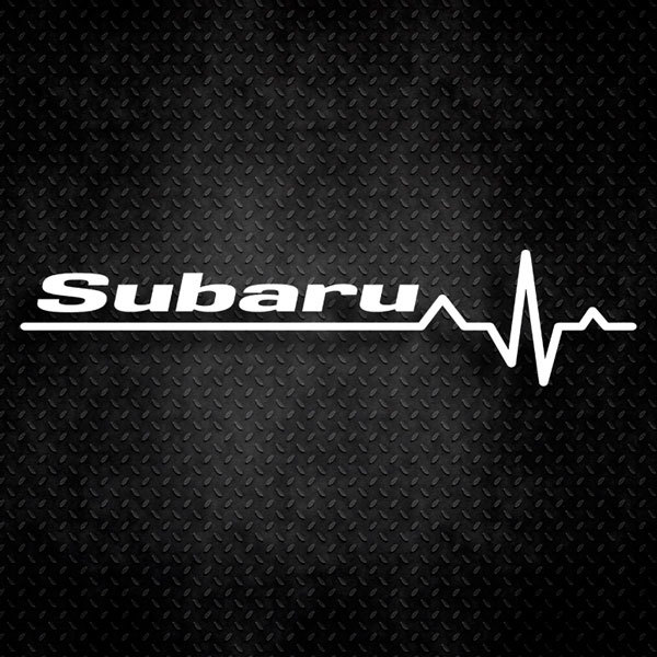 Car & Motorbike Stickers: Cardiogram Subaru