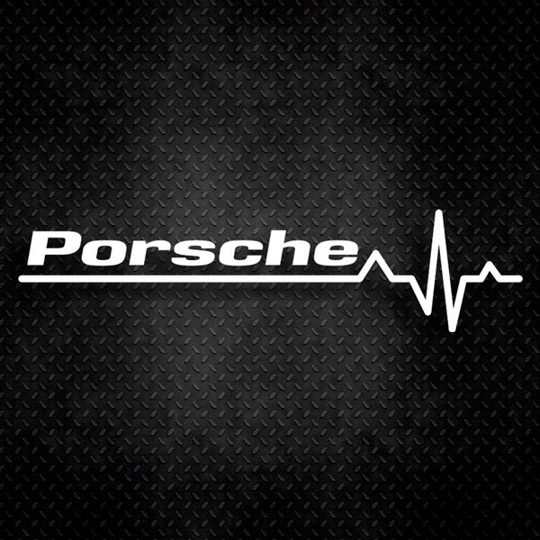 Car & Motorbike Stickers: Cardiogramme Porsche