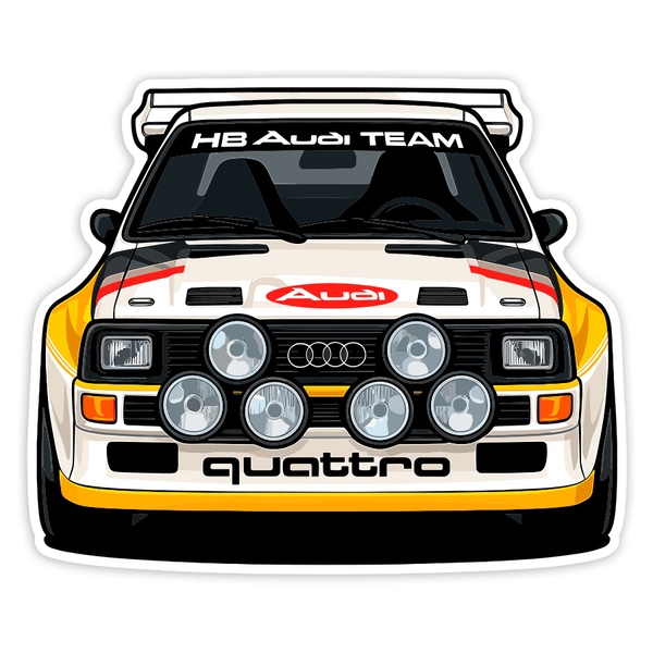 Car & Motorbike Stickers: Audi Quattro Rally Car