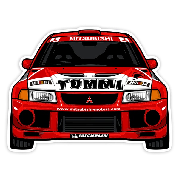 Car & Motorbike Stickers: Mitsubishi Lancer Tommi Rally Car