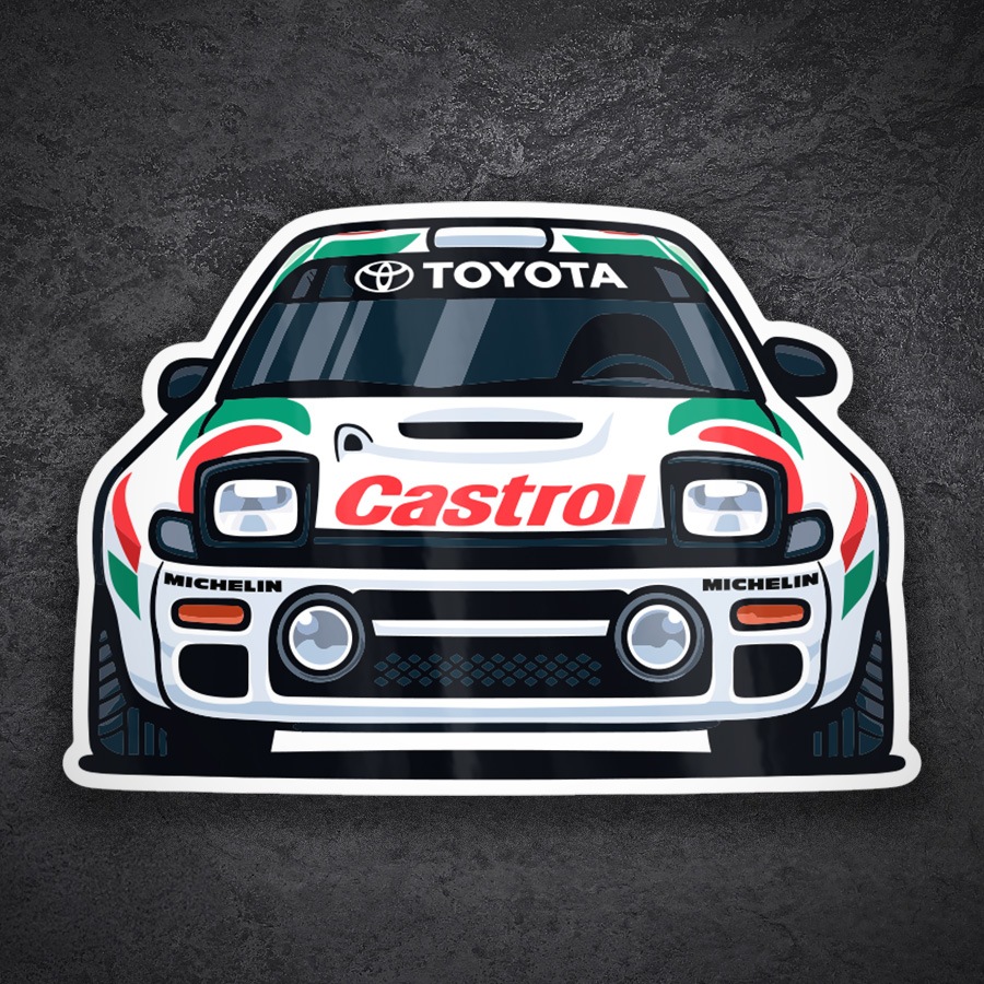 Car & Motorbike Stickers: Toyota Celica Castrol Rally Car