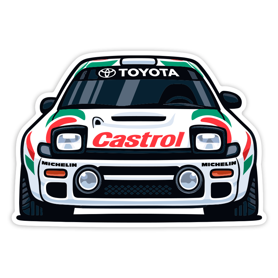 Car & Motorbike Stickers: Toyota Celica Castrol Rally Car
