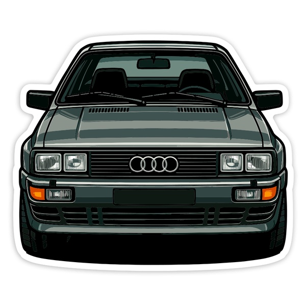 Car & Motorbike Stickers: Classic Audi Quattro Car